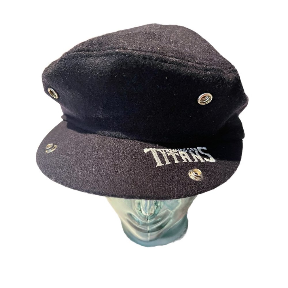 Titans NFL wool driver cap warm paper boy hat mens football navy size s/m